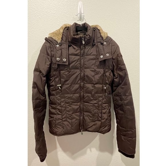 Abercrombie & Fitch Jackets & Blazers - A&F Authentic Vintage Brown Puffer Winter Jacket
